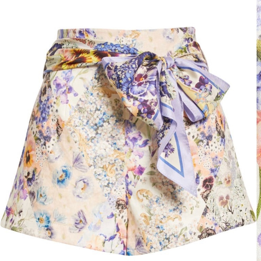 Zimmermann mixed floral shorts